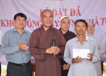 Quảng Trị: Ban Trị sự Phật giáo huyện Triệu Phong Đặt đá xây dựng nhà Từ bi.