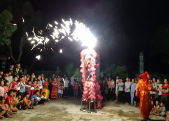 Chùa Trung An xã Hải Khê tổ chức ” Vui Hội Trăng Rằm”