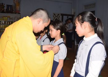 GĐPT Quy Thiện: Tổ chức lễ Phát nguyện đeo huy hiệu Hoa sen và lên Đoàn