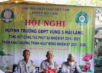 Hải Lăng: GĐPT Vùng 5 tổ chức Hội nghị Huynh Trưởng