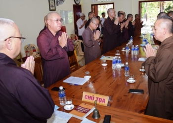 Phiên họp đầu tiên của Ban Kiến đàn Đại giới đàn Giác Nhiên