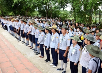 Phân ban GĐPT huyện Hải Lăng: Lễ Khai mạc Liên trại Huấn luyện Anôma – Ni Liên và Tuyết Sơn