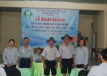 Phân ban GĐPT Huyện Hải Lăng khai giảng lớp học Huynh Trưởng Bậc Kiên và Bậc Trì.
