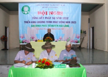 Hải Lăng: Phân ban GĐPT Huyện Hải Lăng tổ chức hội nghị Tổng Kết Phật sự năm 2022
