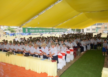 Lễ bế mạc trại họp bạn Duy Phùng kỷ niệm 70 năm GĐPT Quảng Trị.