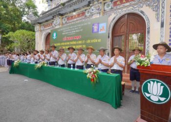 QUẢNG TRỊ – KHAI MẠC LIÊN TRẠI HUẤN LUYỆN HUYNH TRƯỞNG SƠ CẤP LỘC UYỂN 48 – CẤP 1 A DỤC 27 – NĂM 2024