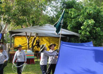 Ngày đầu nhập trại Trại Tâm Chánh Họp bạn Ngành Nữ GĐPT Quảng Trị.