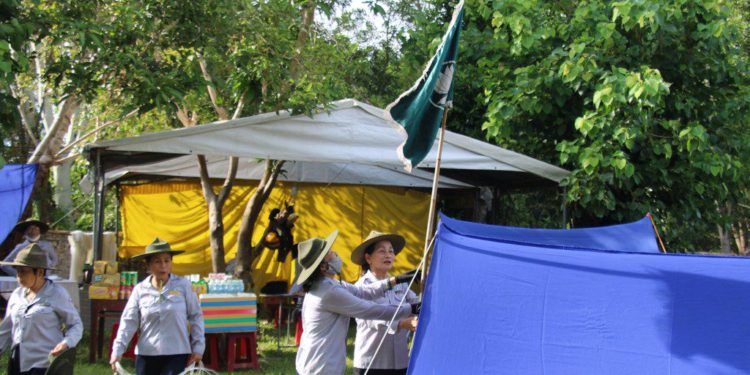 Ngày đầu nhập trại Trại Tâm Chánh Họp bạn Ngành Nữ GĐPT Quảng Trị.