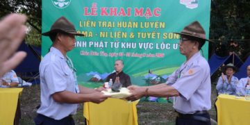 Lễ Khai mạc Liên trại Huấn luyện Anoma Ni Liên và Tuyết Sơn GĐPT khu vực Lộc Uyển