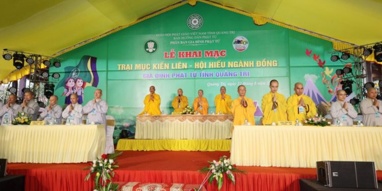 GĐPT QUẢNG TRỊ – LỄ KHAI MẠC TRẠI HỘI HIẾU NGÀNH ĐỒNG